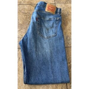 LEVI'S Jeans 505 Men's 36x30 Blue Straight Leg Denim Fit 35X29.5